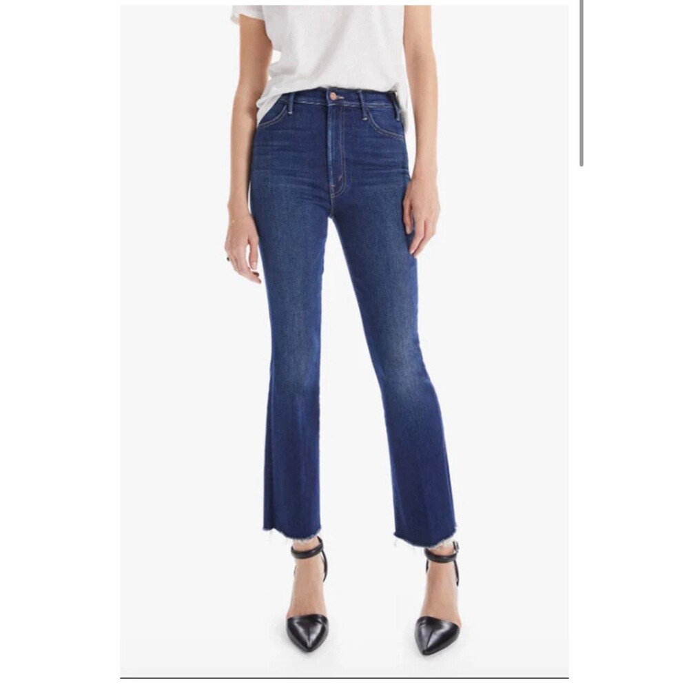 MOTHER the Hustler Ankle Fray Jeans in Home Movie SZ 28 Like New